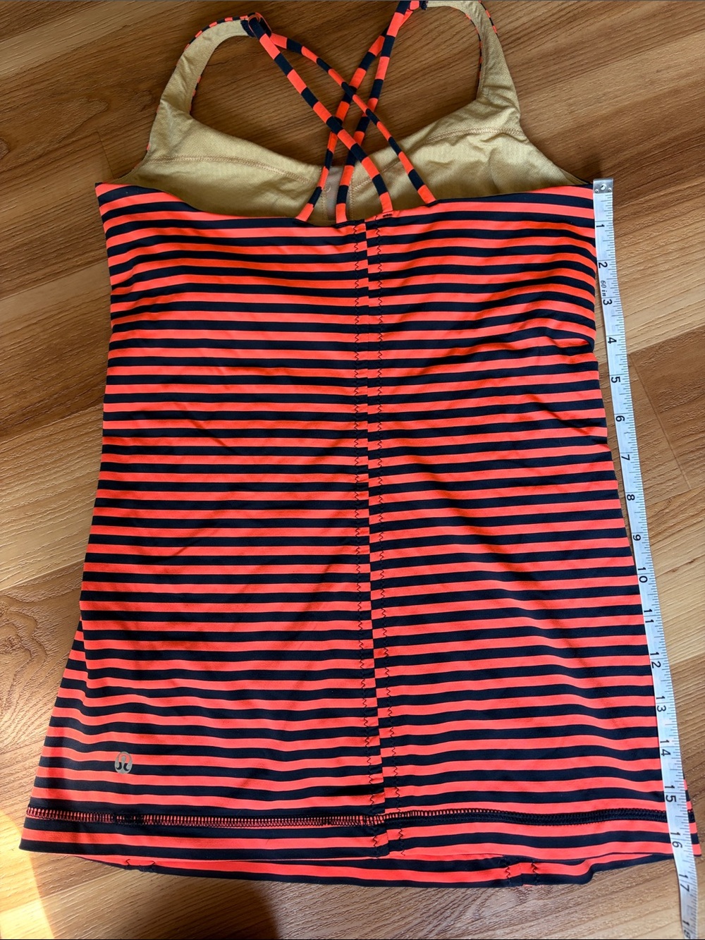Lululemon Athletica Free to Be Tank Top Athletic Stripe inkwell luxtreme - Picture 9 of 10